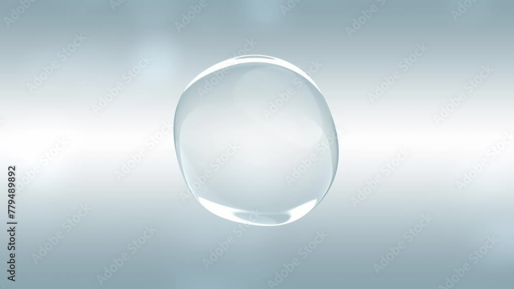 Water Drops or bubble seamless looping animation. Can be used in cosmetic advertising, Hyaluronic acid background or Cosmetic Essence. Element, 3D Render. Water Drops or bubble seamless looping animation. Can be used in cosmetic advertising, Hyaluronic acid background or Cosmetic Essence. Element, 3D Render.