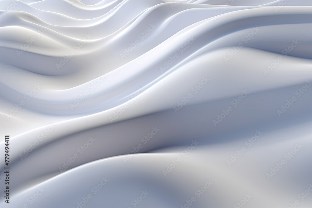 Close up of abstract white paper or fabric flooded in wavy line surface pattern, background and wallpaper. Generative AI. Close up of abstract white paper or fabric flooded in wavy line surface pattern, background and wallpaper. Generative AI.