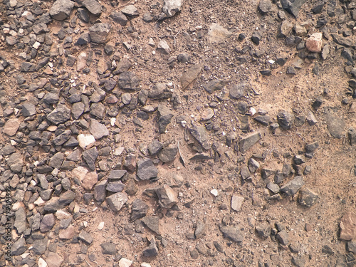 Soil and rocks as background photo