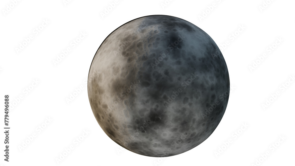 Obraz premium a large moon with a white background