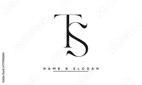 TS, ST, T, S Abstract Letters Logo Monogram