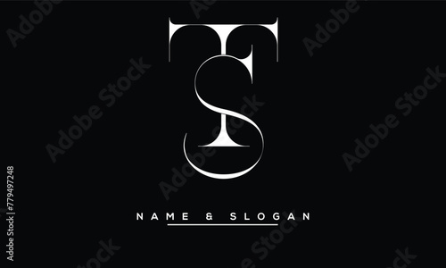 TS, ST, T, S Abstract Letters Logo Monogram