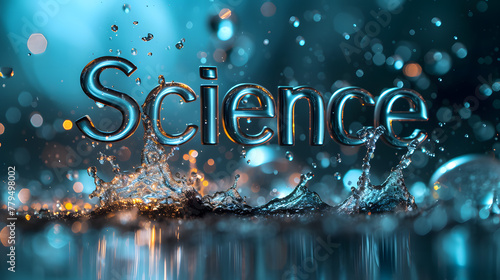 Dynamic Water Splash Science Concept