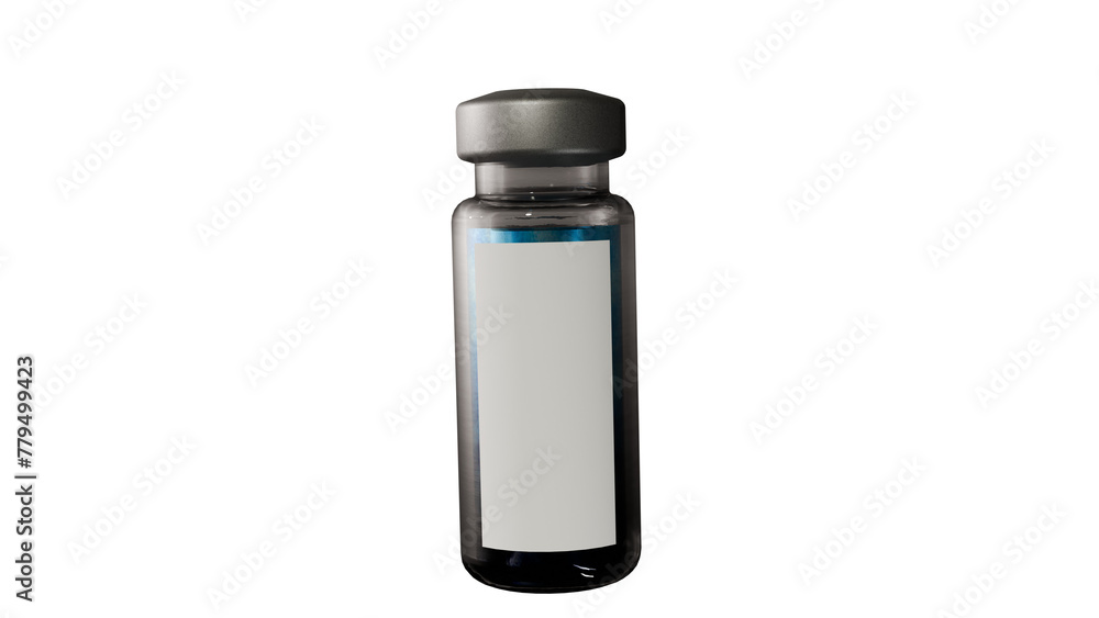 Fototapeta premium a water bottle with a white label on it
