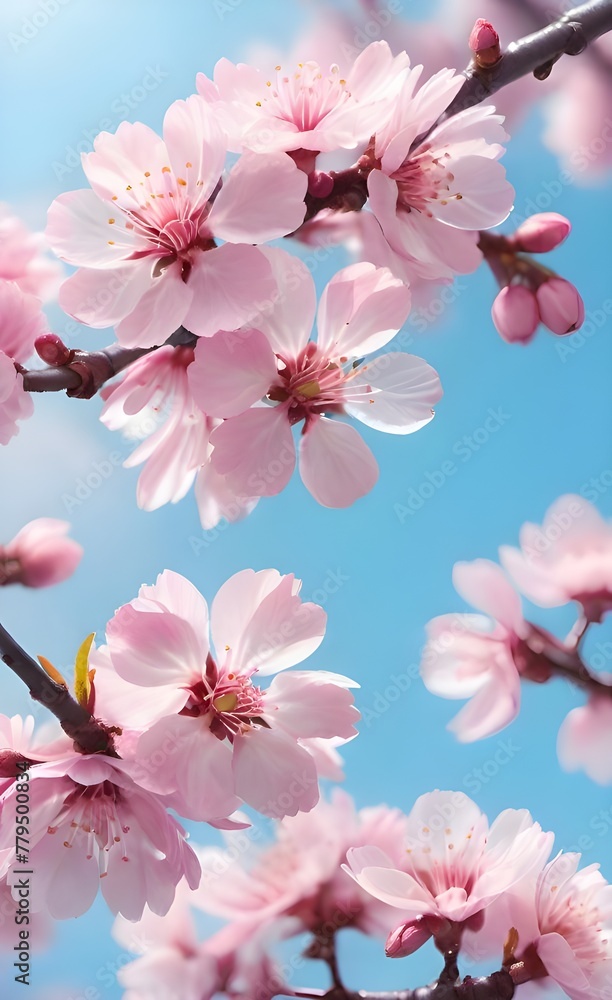 Close-up of Cherry Blossom Petals