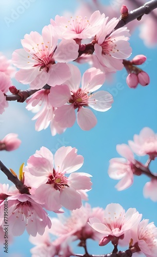 Close-up of Cherry Blossom Petals