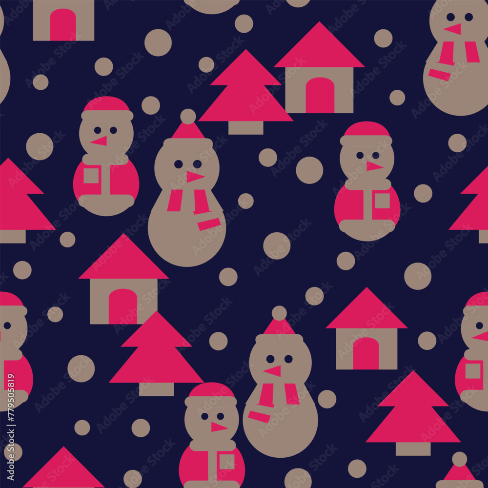 Christmas Holiday seamless pattern design Christmas Holiday seamless pattern design