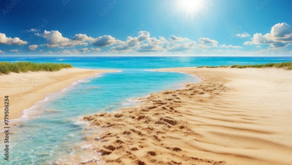 Obraz premium beach with trees