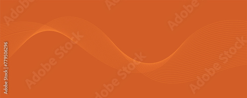 Modern stylish dynamic orange wave background. Vector illustration. EPS10 