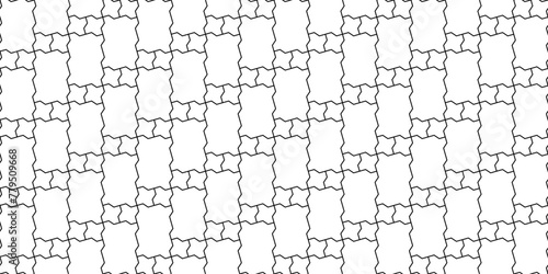 Mix zig zag paving blocks. Two tiles pattern. Seamless landscape interlocking subway brick texture in vector. Modern digital backdrop texture. (ID: 779509668)
