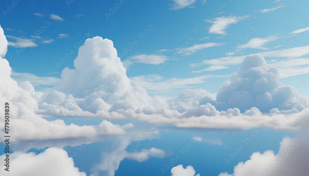 blue sky and beautiful clouds
