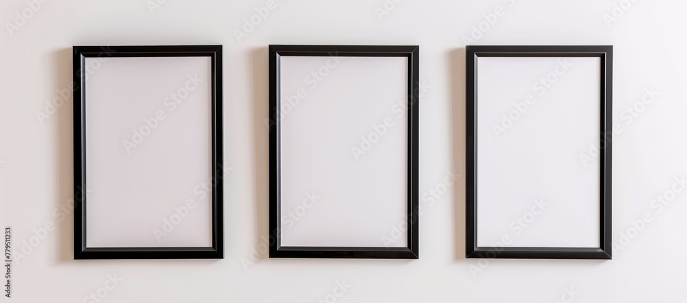 Empty Frames Trio for Artwork Display Empty Frames Trio for Artwork Display