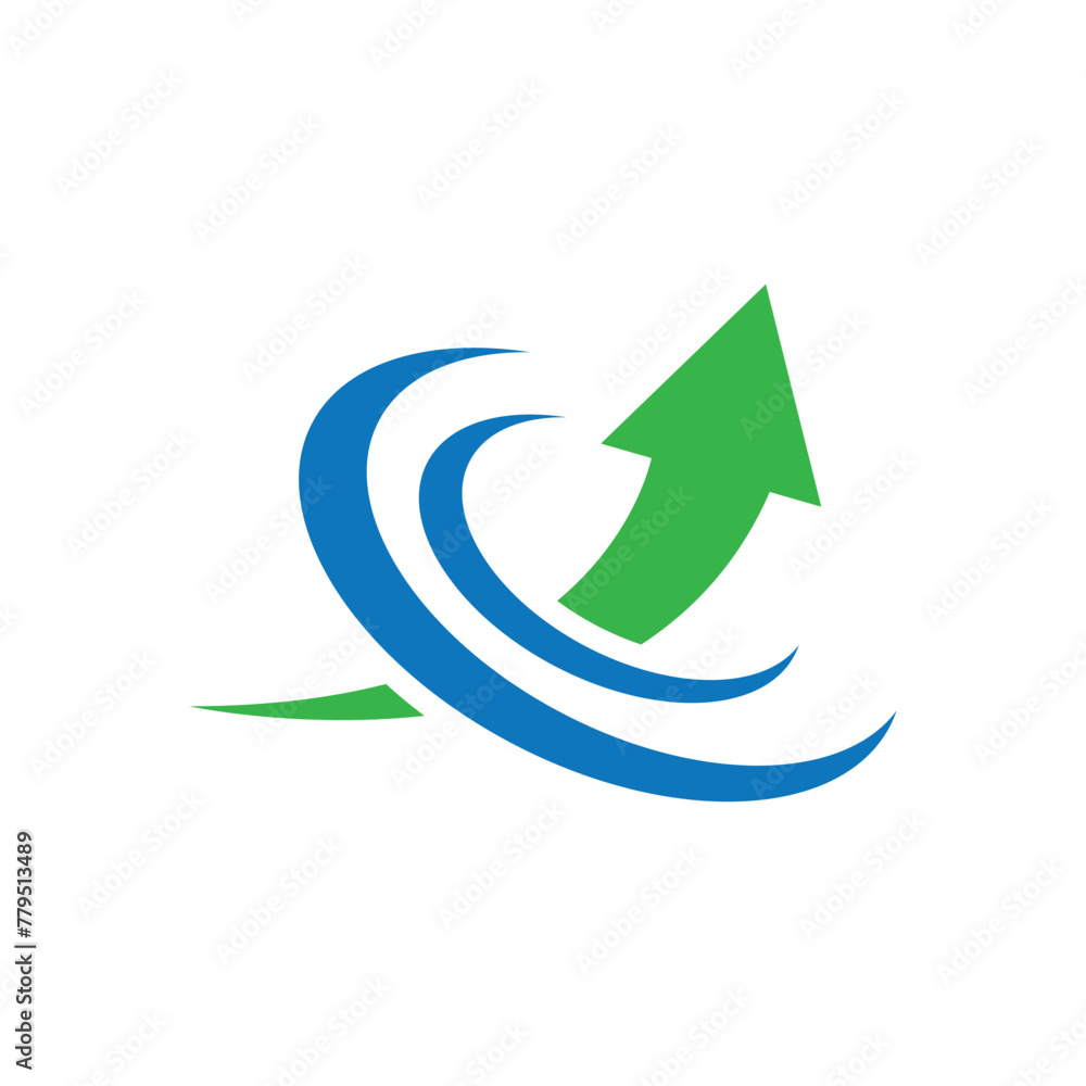 rising business arrow logo illustration rising business arrow logo illustration