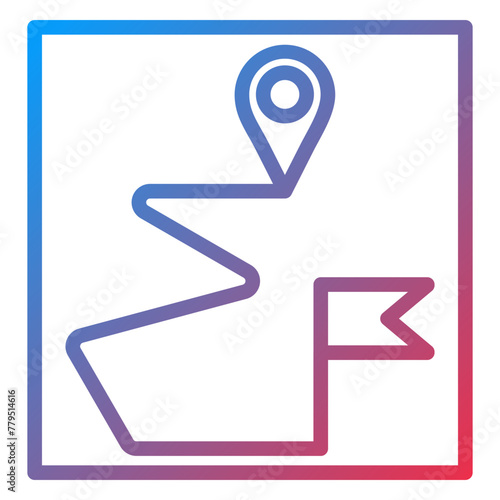 Vector Design Point Destination Icon Style