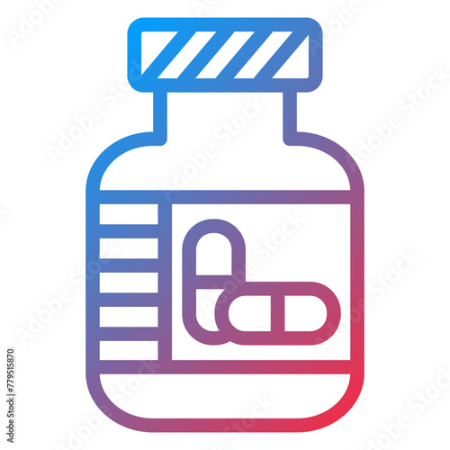 Vector Design Pills Bottle Icon Style