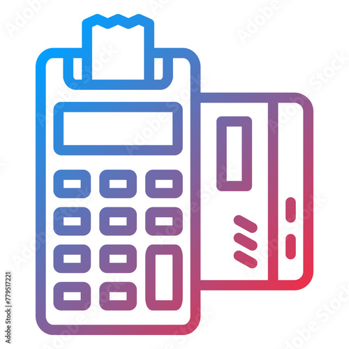 Vector Design Card Machine Icon Style