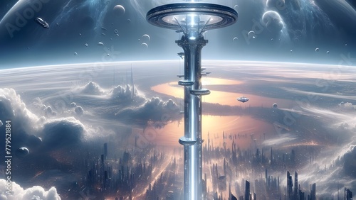 A colossal space elevator