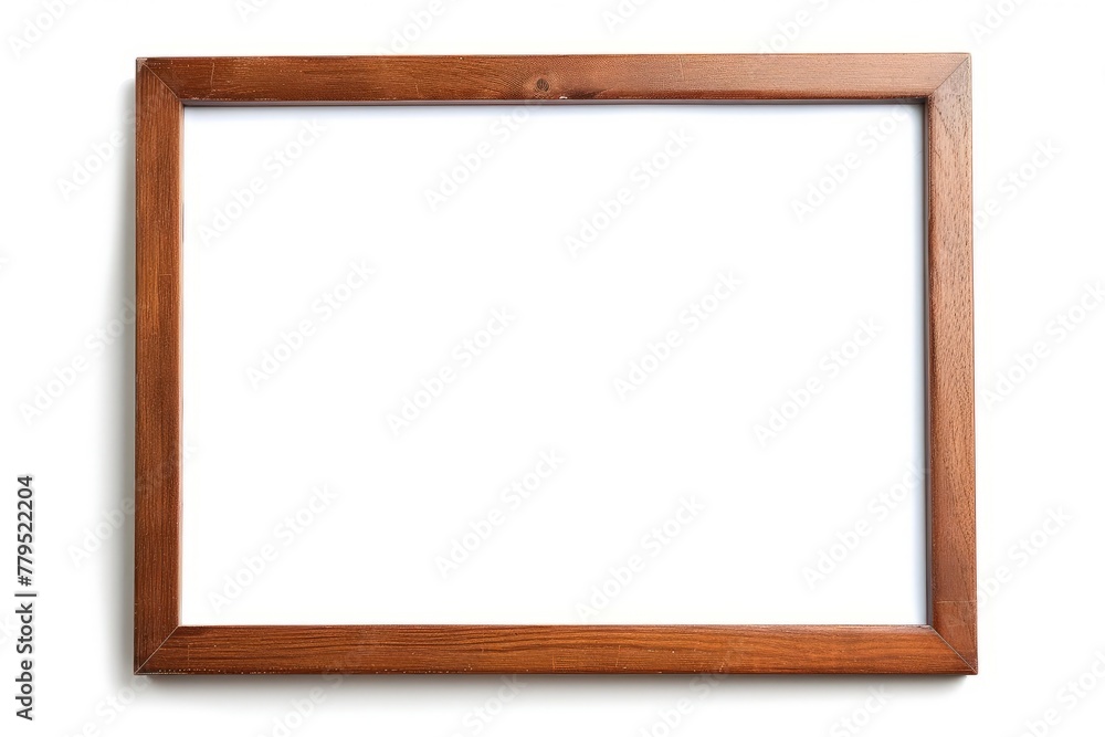 Large wooden frame isolated on a white background. Large wooden frame isolated on a white background.