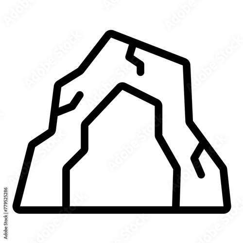 Cave nature icon