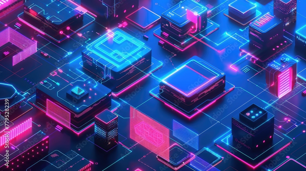 NFT Digital contents concept. Non-fungible token. Digital transformation. Ai generated for ads NFT Digital contents concept. Non-fungible token. Digital transformation. Ai generated for ads