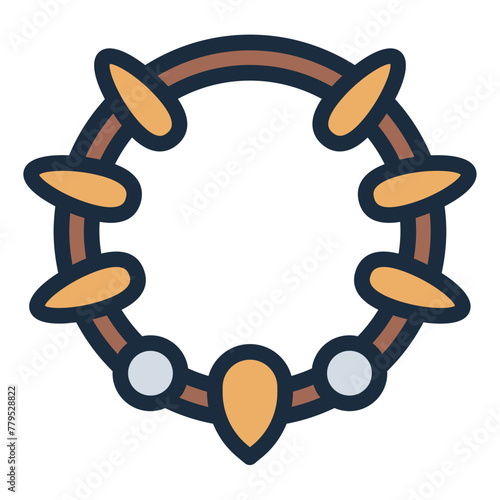 Necklace primitive traditional accessory icon