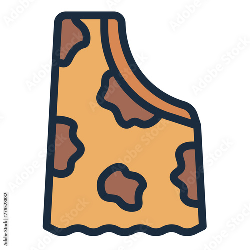 Clothing caveman fabric icon