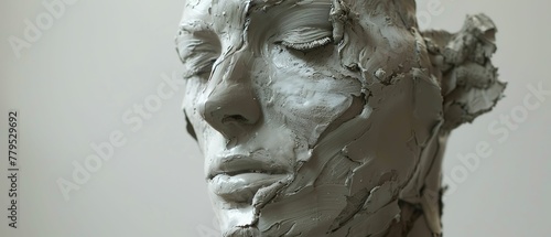 Sculptor clay model