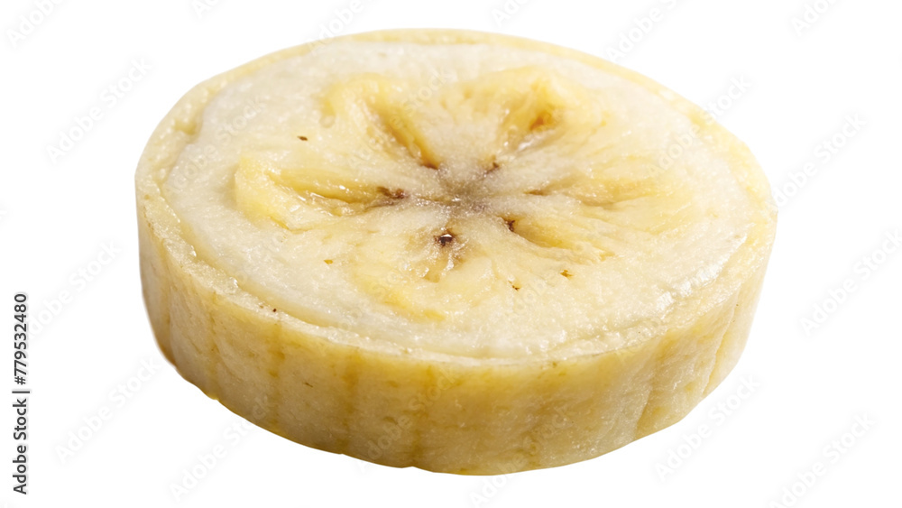 Banana slice isolated on transparent background Banana slice isolated on transparent background