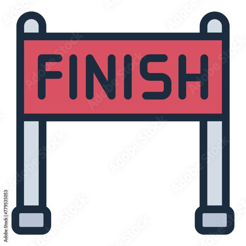 Finishing line icon