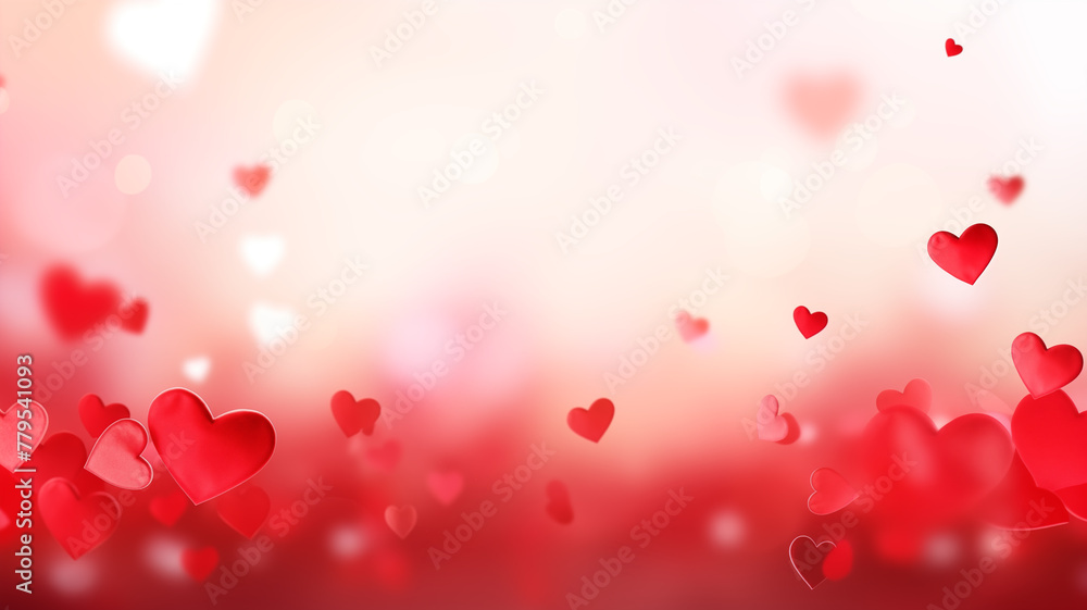 valentine background with hearts