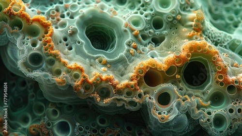 Biofilm Patterns Resemble Alien Terrain, Microbial Complexity