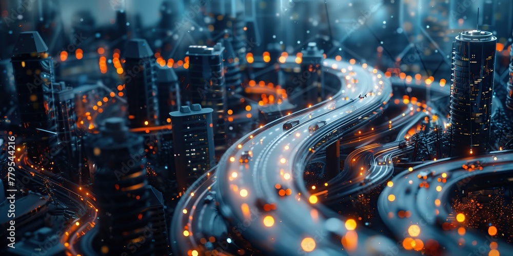 highway for a flying car highway for a flying car