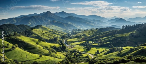 Breathtaking Mountain Landscape in Morning Light