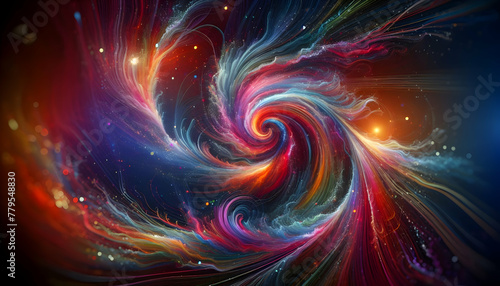 for advertisement and banner as Spectrum Swirl A swirling spectrum of colors that captures the eye and sparks imagination. in abstract digital wallpapers theme ,Full depth of field, high quality ,incl