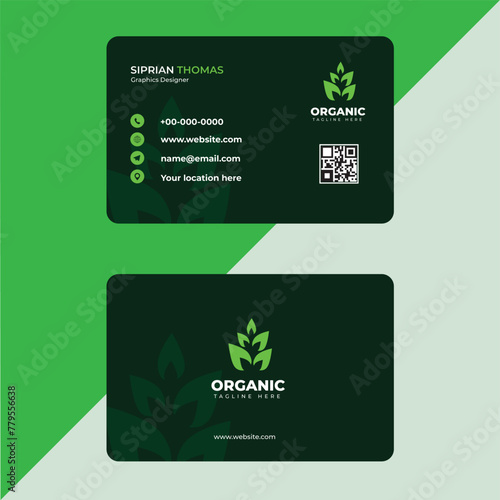 Nice green business card