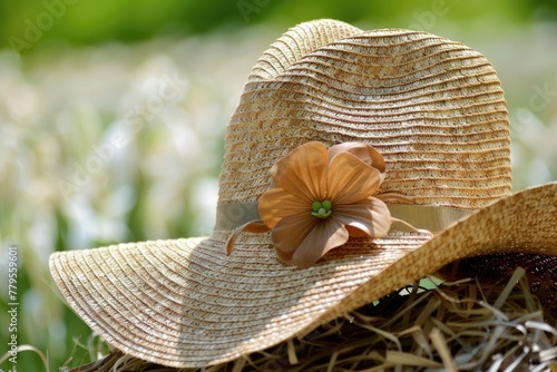 Stay Stylish and Protected under the Sun with a Ladies Straw Hat - Perfect Beachwear Accessory for Summer Sun and Shade
