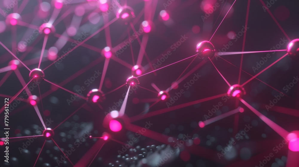 Abstract 3d rendering of chaotic particles Network connection structure Futuristic background Abstract 3d rendering of chaotic particles Network connection structure Futuristic background
