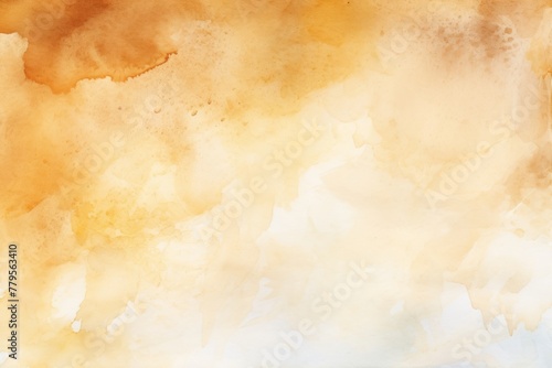 Beige watercolor light background natural paper texture abstract watercolur Beige pattern splashes aquarelle painting white copy space for banner design, greeting card © Michael