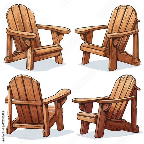 Wooden chairs