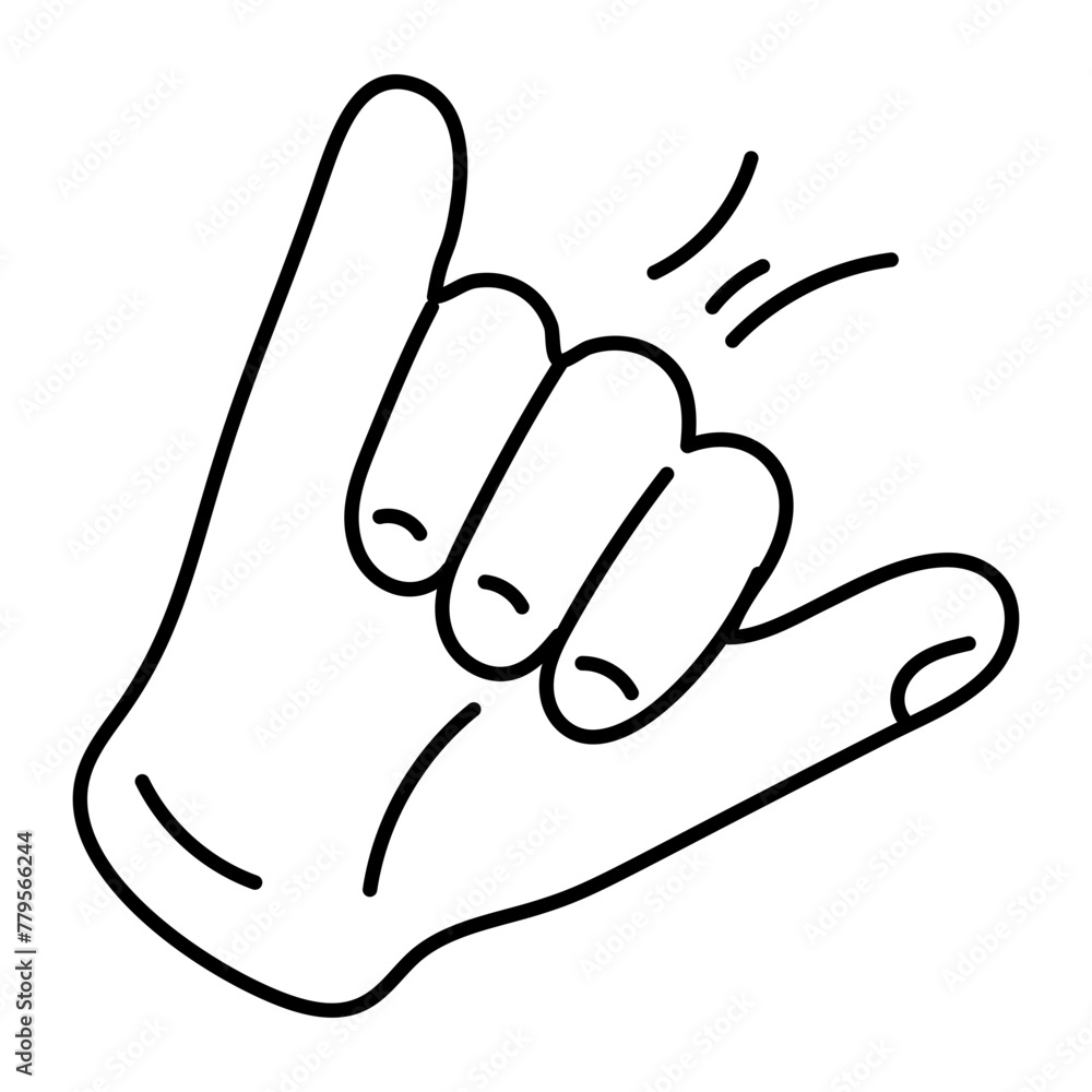 Obraz premium Download doodle icon of alphabet y sign 