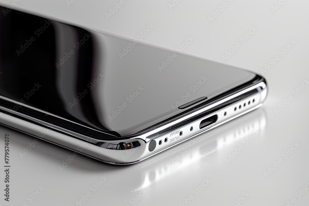 Close-Up of Smartphone's Side Buttons. Close-Up of Smartphone's Side Buttons.