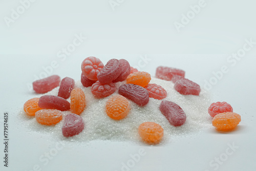 Sweet candies without sugar content. Healthy sweet food