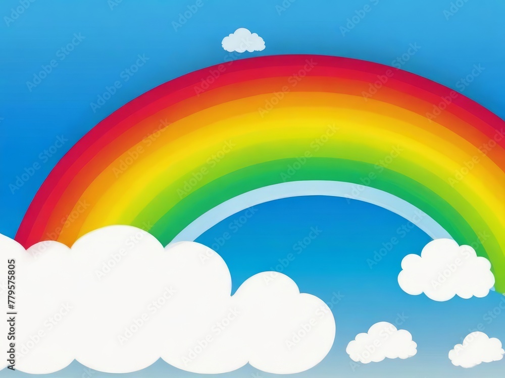 image of rainbow with clouds image of rainbow with clouds
