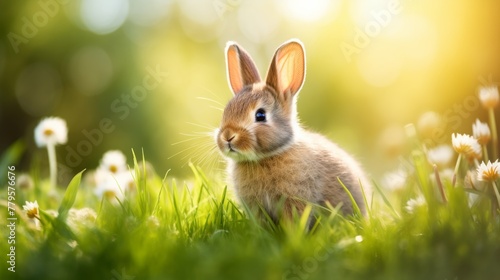 cute animal pet rabbit or bunny smiling and laughing isolated with copy space for easter background, rabbit, animal, pet, cute, fur, ear, mammal, background, celebration