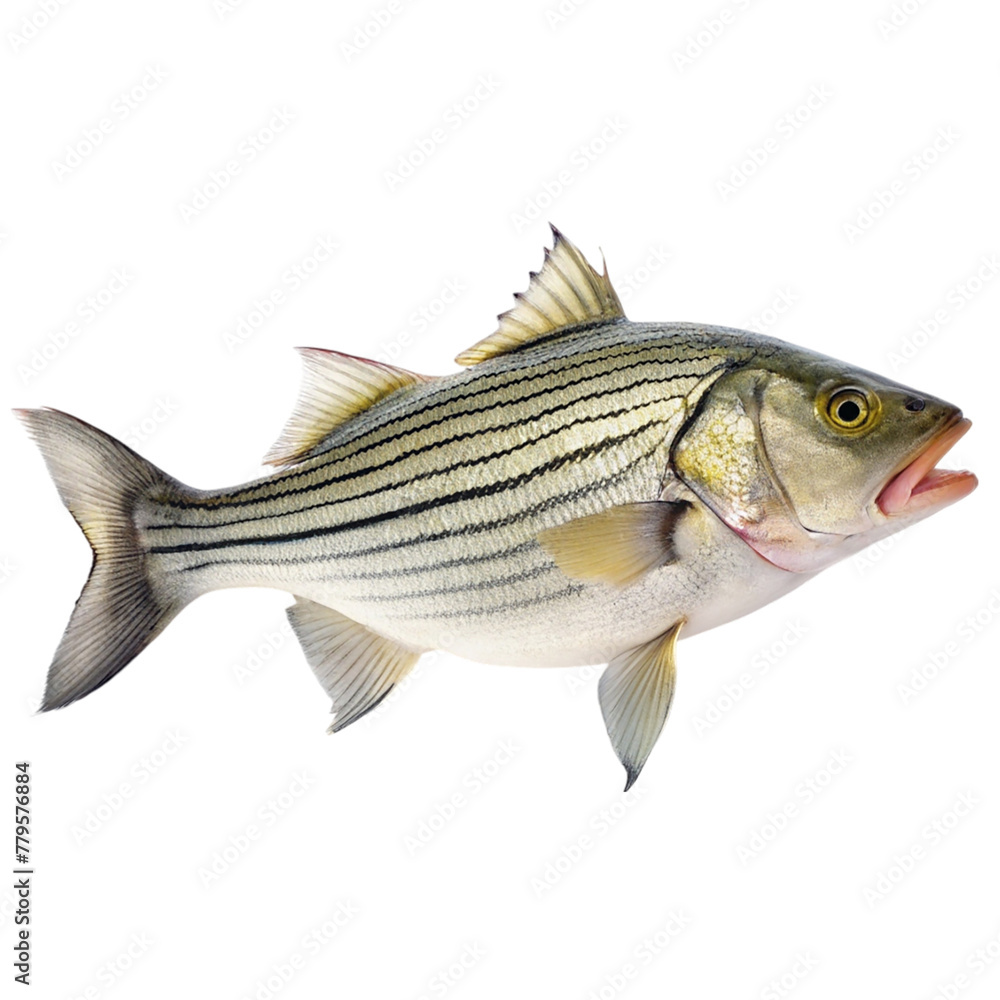 Fresh sea bass fish isolated on transparent background. Fish with clipping path. Fresh sea bass fish isolated on transparent background. Fish with clipping path.