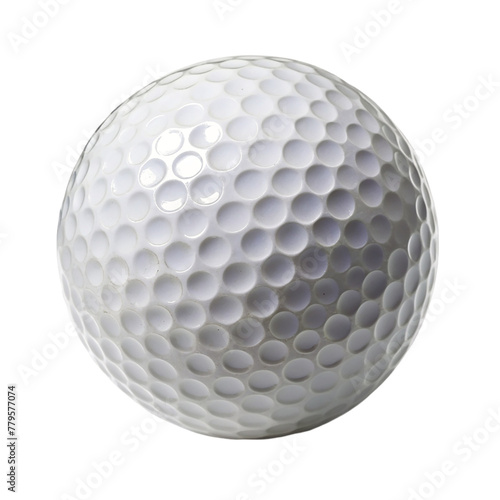 Golf ball isolated on a transparent background.