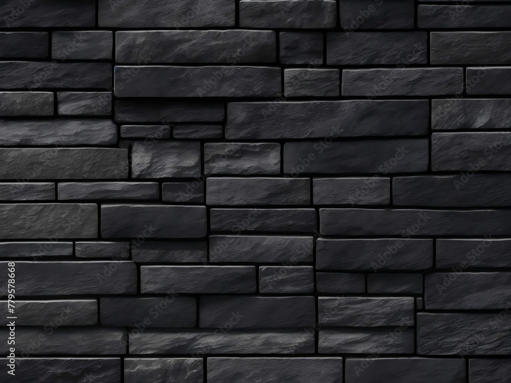 AI generated illustration of a stone wall, consisting of tightly packed blocks of stones