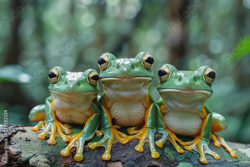 Frogs that sing with the voices of the trees, their chorus guiding lost travelers to safety.