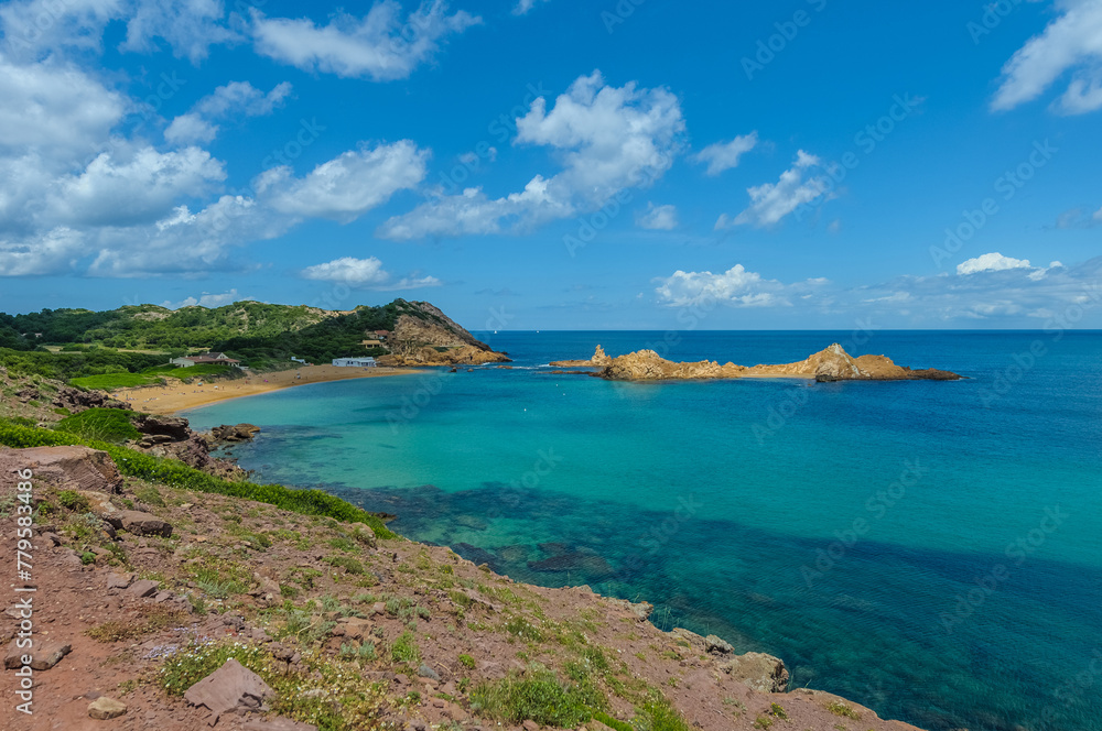 Fototapeta premium Pregonda Beach in Menorca, Spain