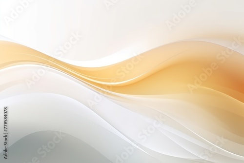 Gold gray white gradient abstract curve wave wavy line background for creative project or design backdrop background © Michael